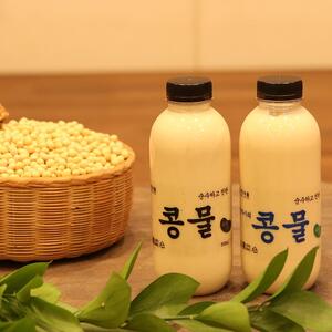 100% 국내산 순수하고 진한 콩물 500ml + 우뭇가사리콩물